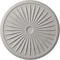 Ekena Millwork Leandros Ceiling Medallion (Canopies up to 5"), 33 1/8"OD x 3 1/2"ID x 1 3/8"P, Ultra Pure White CM33LEUWF - alternate 1